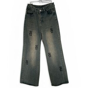 Hackman Stylish Black Embroidered Women's Jeans
